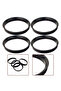 4Pcs Car Hub Centering Rings 74.1 X 72.6 Mm For BMW Wheel Bore Center Spacer Black Car Plastic ... - 2