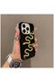 Apple iPhone 14 Pro Compatible Case Snake Velvet Fabric Case Black