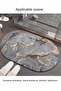Absorbent Mats Non-Slip Bathroom Floor Mats Marble Pattern Kitchen Floor Mats - 2