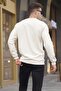 Ecru Basic Crew Neck Knitwear Sweater 5965 - 2