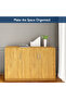 Modern 3 Door Credenza, Versatile Storage Solution with 2 Shelves - 3