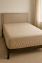 Double Duvet Cover Set with Elastic Sheets - Leopard / Beige - 2