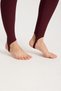Women's Burgundy Colored High Waist High Waist Tightening Sports Leggings - 4