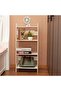 4 Tier Waterproof White Ladder Shelf Bookcase Display Unit - 9