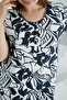 Bamboo Short Sleeve Pocket Summer Women's Dress 72955 - 8