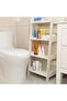 4 Tier Waterproof White Ladder Shelf Bookcase Display Unit - 7