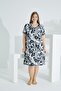 Bamboo Short Sleeve Pocket Summer Women's Dress 72955 - 6