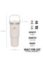The IceFlow Flip Straw Rose Quartz Thermos Cup with Straw 0.89 LT - 2