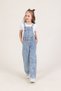 Girl Star Embroidered 100% Cotton Denim Slopet - 6