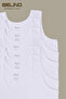 100% Cotton White Color 6 Pack Ultra Soft Combed Cotton Men's Undershirts - 4