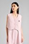 Women's Vest Two Piece Design Salopet Jumpsuit - 7