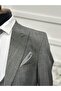 Slimfit Black Woolen Vest Suit - 5