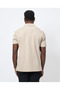 Men's 100% Cotton Logo Short Sleeve Beige Polo Neck T-Shirt Xm 000356   Af12758-U6154 - 2