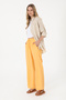 Women's Orange Loose Relax Fit Canvas Trousers 50300357-Vr202 - 3
