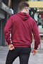 Burgundy Hooded Sweatshirt 4721 - 2