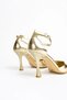 Celandia Gold Metallic Skin Women's Heeled Shoes - 4