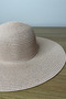 Summer Wide Brim Straw Hat - Powder Color, Beach Sun Protection - 5