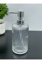 Glass Kitchen Bathroom Liquid Soap Dispenser Set, Countertop Liquid Dish Soap Dispenser - 2