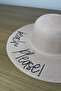 Summer Wide Brim Straw Hat - Powder Color, Beach Sun Protection - 2