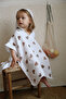 100% Natural Organic Muslin Heart Patterned Baby Kids Poncho 4 Layer Ultra Soft Beach Bathrobe Bath - 5