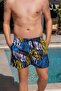 Men's Quick Dry Pocket Patterned Swim Shorts-25126