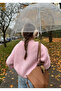 Pink Oversize Women's Knitwear Sweater Mg2263 - 8