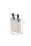 Viva Double Chamber Kitchen Liquid Soap Dispenser - Beige - 2
