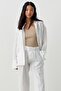 White Linen Wide Leg Women's Trousers Mg2021 - 3