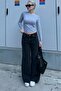 Black Straight Wide Women's Jean MG1996