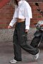 Black Ripped Detailed Palazzo Jean Mg1560 - 6