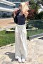 White High Waist Relaxed Fit Wide Leg Pants Mg2120 - 7