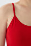 Cotton Lycra Long Women's Undershirt with Rope Straps 2025 - Length That Covers the Hips - 3