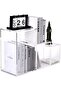 Set Of 3 Transparent Acrylic Cube Display Risers – Open Bookcase Shelves For Home Or Office
