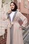 Ethnic Patterned Kimono Set Beige 19251 - 2
