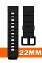 22mm 24mm 26mm 27mm 28mm 29mm 30mm 32mm Watch Compatible Black Silicone Watch Band Dzs
