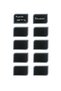 10 Pieces Erasable Black Label Decorative Blackboard Shaped Dessert Coffee Cafe Name Board 8 Compatible - 3
