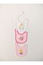 100% Cotton 3-Piece Baby Girl Bib Collar Baby Bib Double Layer Snap Scarf Drool Bib - 3
