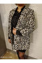 Leopar desenli blazer ceket - 2