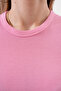 Women's Pink Halter Neck Ribbed Camisole Cotton Blouse - 6
