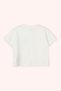 Girl's Pocket Detailed Short Sleeve Ecru T-Shirt - 3