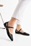 Women's Light Sole Ballerinas with Window and Straps on the Sides - 6