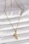 316L Steel Gold Color Chain Hug Model Women's Necklace Sl11093 - 2