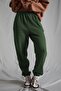 Women's Khaki Elastic Waist Oversize Sweatpants Mg1235 - 2