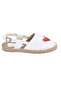 Genuine Leather Embroidered Women's Handmade Espadrille - 2
