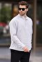 Men's Gray Muslin Long Sleeve Shirt 6742