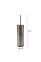 Cigo Steel Toilet Brush - Matte & Black Interior - 5