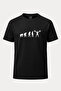 Fitness Bodybuilder Evolution Printed Loose Fit Crew Neck Unisex T-Shirt Black