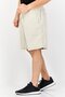 Men Drawstring Solid Chino Shorts, Beige - 4