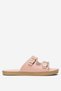 Women's Double Band Adjustable Buckle Slippers Pudra