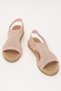 Women's Open Front Knitted Patterned Elastic Sandals Pudra - 6